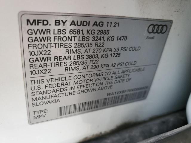 Photo 12 VIN: WA1VXBF75ND005626 - AUDI Q7 