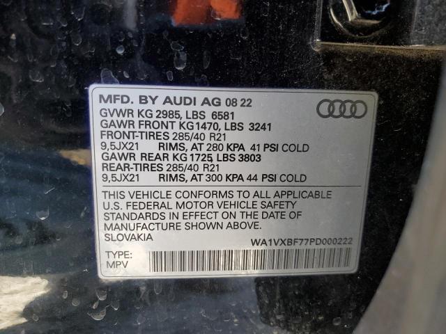 Photo 12 VIN: WA1VXBF77PD000222 - AUDI Q7 