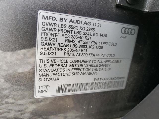 Photo 13 VIN: WA1VXBF78ND006091 - AUDI Q7 PRESTIG 