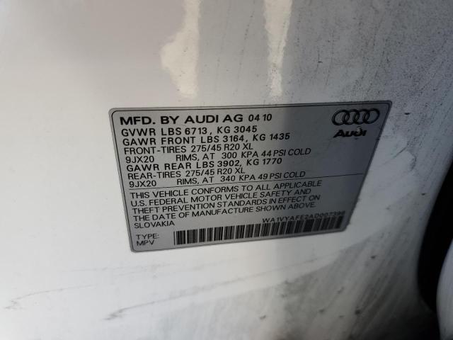 Photo 9 VIN: WA1VYAFE2AD007396 - AUDI Q7 PRESTIG 