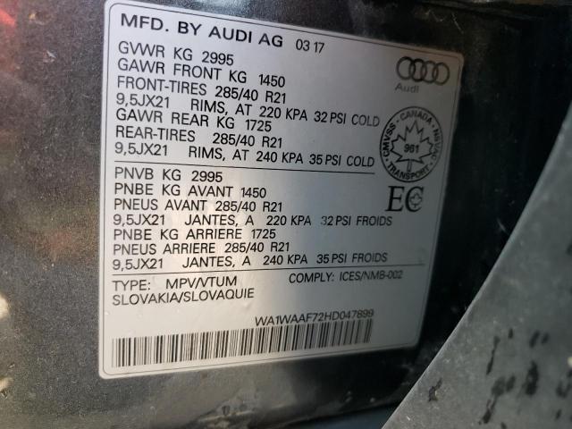 Photo 13 VIN: WA1WAAF72HD047899 - AUDI Q7 TECHNIK 