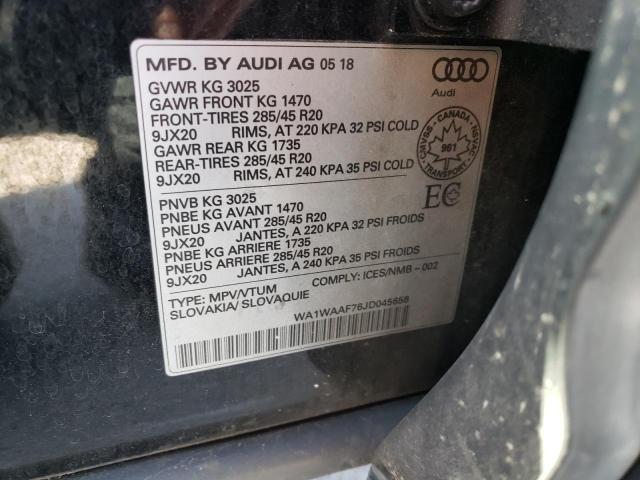 Photo 12 VIN: WA1WAAF76JD045658 - AUDI Q7 