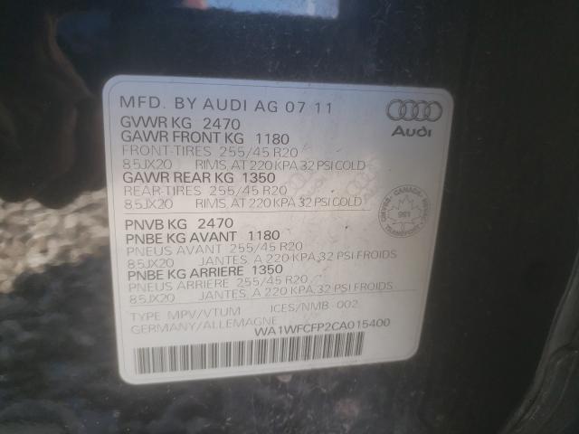 Photo 9 VIN: WA1WFCFP2CA015400 - AUDI Q5 