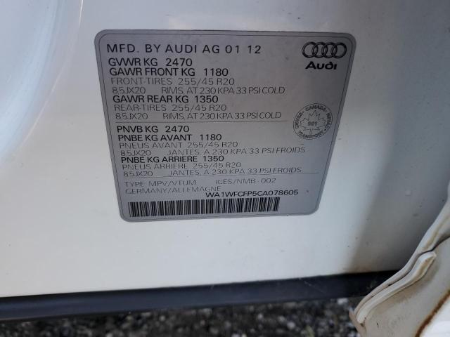 Photo 12 VIN: WA1WFCFP5CA078605 - AUDI Q5 PRESTIG 