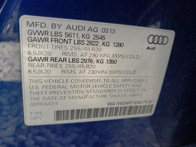 Photo 9 VIN: WA1WGAFP1DA075381 - AUDI Q5 PRESTIG 