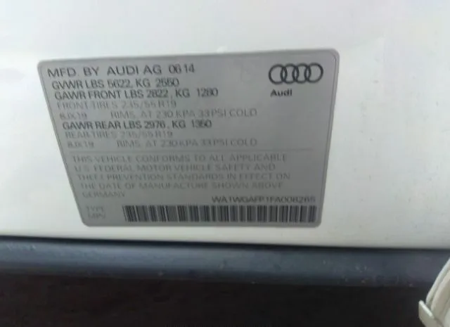 Photo 8 VIN: WA1WGAFP1FA008265 - AUDI Q5 