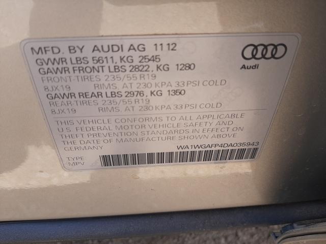 Photo 9 VIN: WA1WGAFP4DA035943 - AUDI Q5 PRESTIG 