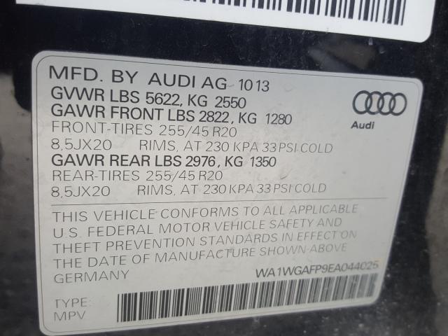 Photo 9 VIN: WA1WGAFP9EA044025 - AUDI Q5 PRESTIG 