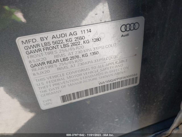 Photo 8 VIN: WA1WGAFP9FA068584 - AUDI Q5 