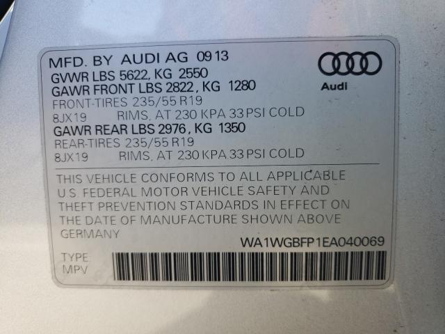 Photo 9 VIN: WA1WGBFP1EA040069 - AUDI Q5 