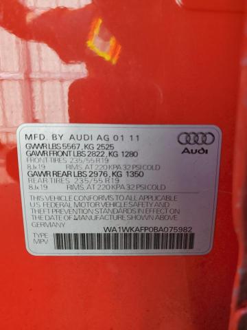 Photo 12 VIN: WA1WKAFP0BA075982 - AUDI Q5 