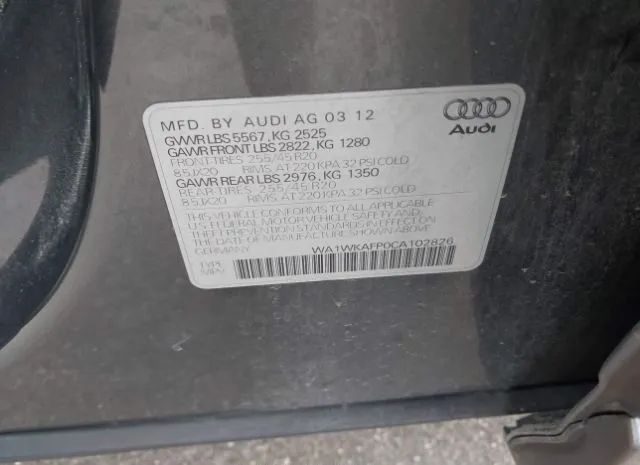 Photo 8 VIN: WA1WKAFP0CA102826 - AUDI Q5 