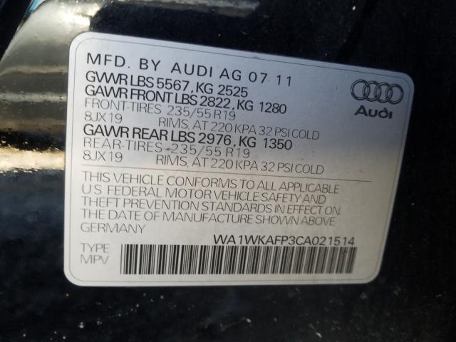 Photo 9 VIN: WA1WKAFP3CA021514 - AUDI Q5 PRESTIG 