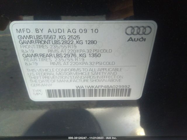 Photo 8 VIN: WA1WKAFP4BA029992 - AUDI Q5 