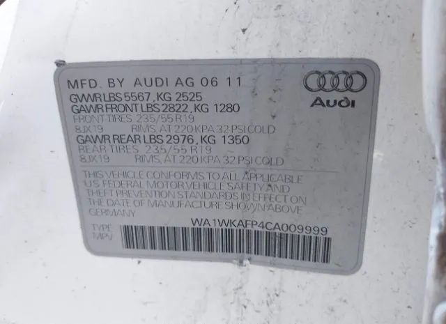 Photo 8 VIN: WA1WKAFP4CA009999 - AUDI Q5 