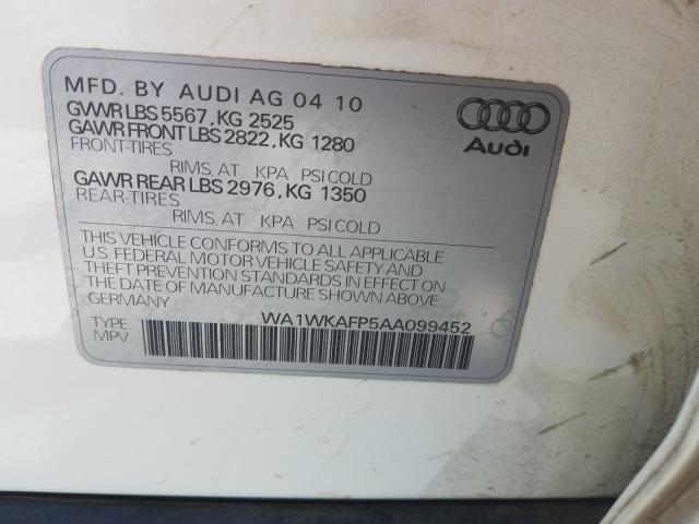 Photo 9 VIN: WA1WKAFP5AA099452 - AUDI Q5 PRESTIG 