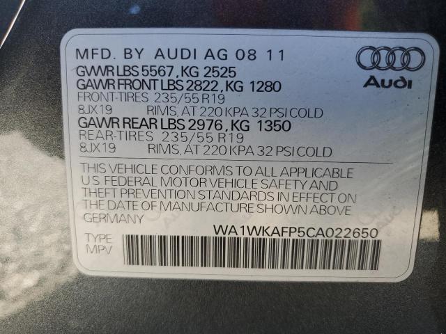 Photo 12 VIN: WA1WKAFP5CA022650 - AUDI Q5 PRESTIG 