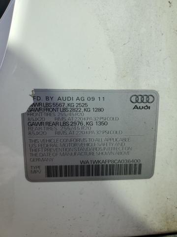 Photo 12 VIN: WA1WKAFP8CA036400 - AUDI Q5 