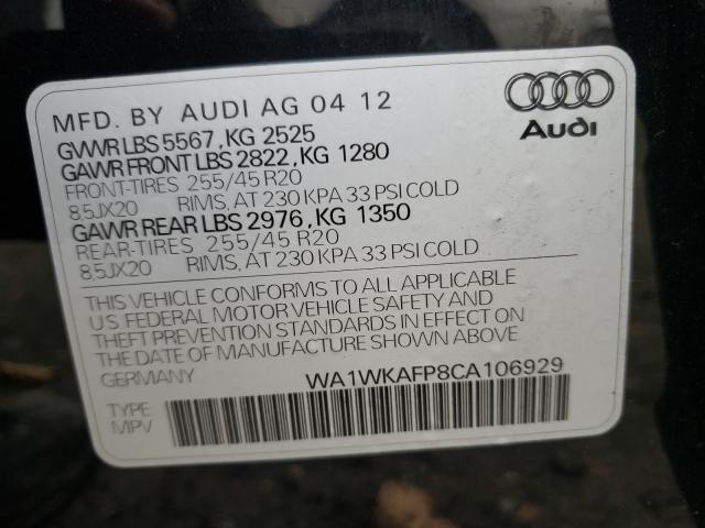 Photo 9 VIN: WA1WKAFP8CA106929 - AUDI Q5 PRESTIG 