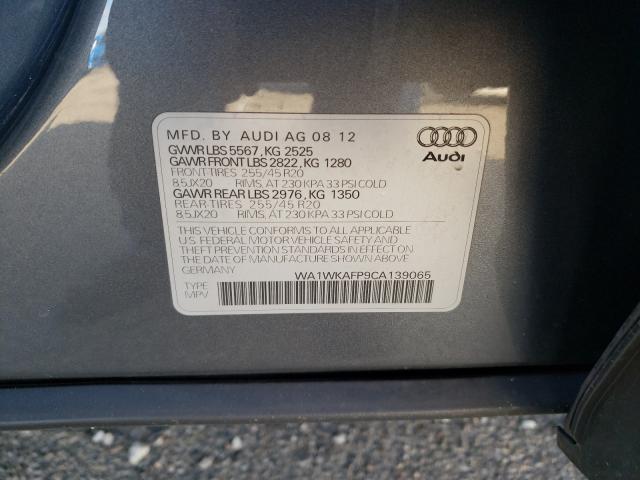 Photo 9 VIN: WA1WKAFP9CA139065 - AUDI Q5 PRESTIG 