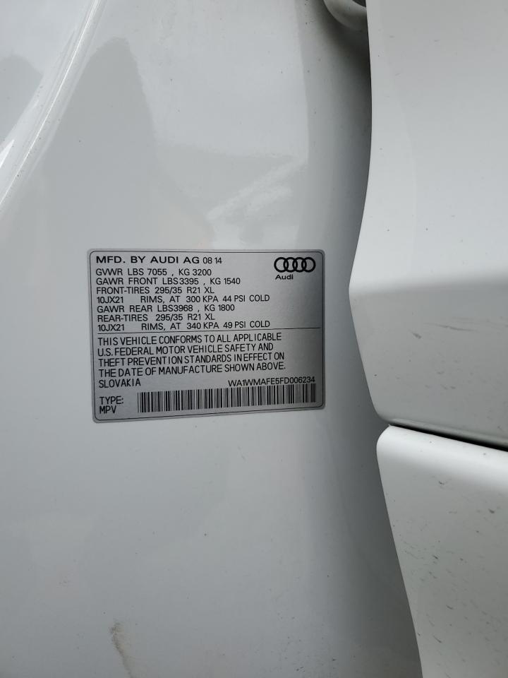 Photo 12 VIN: WA1WMAFE5FD006234 - AUDI Q7 