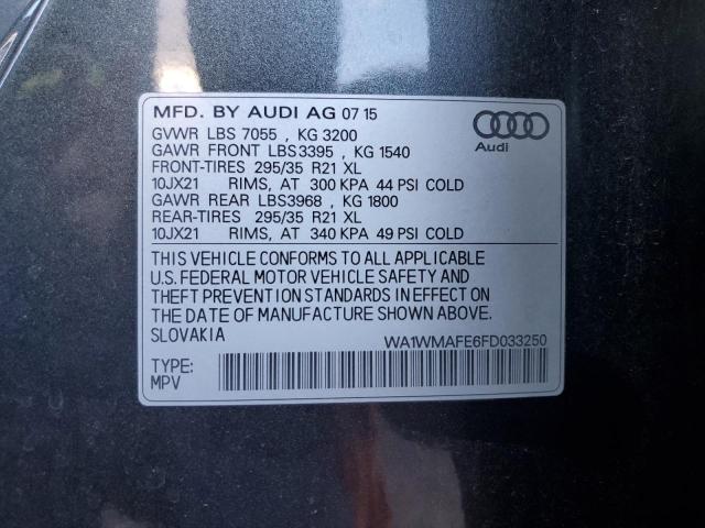 Photo 12 VIN: WA1WMAFE6FD033250 - AUDI Q7 TDI PRE 