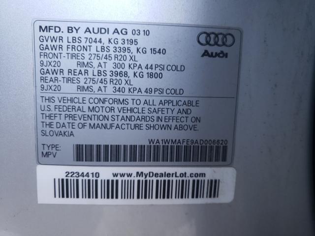 Photo 9 VIN: WA1WMAFE9AD006620 - AUDI Q7 