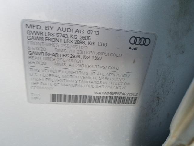 Photo 9 VIN: WA1WMBFP6EA022952 - AUDI Q5 PRESTIG 