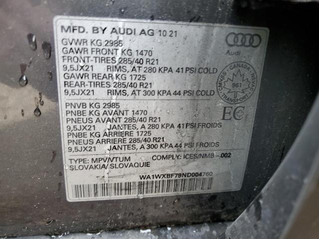 Photo 12 VIN: WA1WXBF79ND004760 - AUDI Q7 TECHNIK 