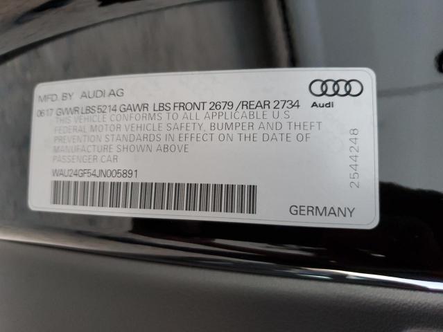 Photo 12 VIN: WAU24GF54JN005891 - AUDI S5 PRESTIG 