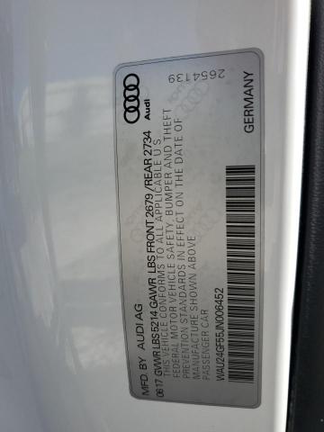 Photo 12 VIN: WAU24GF55JN006452 - AUDI S5 PRESTIG 