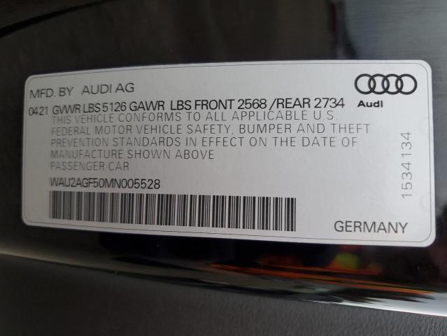 Photo 12 VIN: WAU2AGF50MN005528 - AUDI A5 