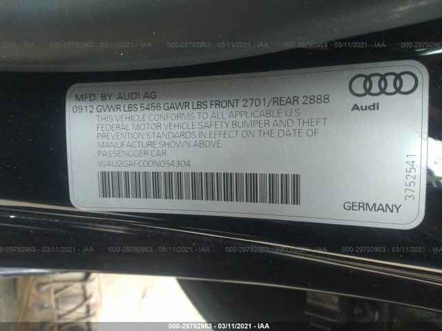 Photo 8 VIN: WAU2GAFC0DN054304 - AUDI A7 