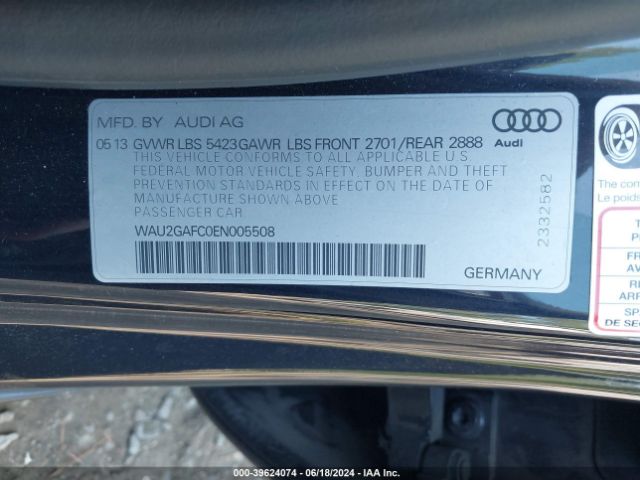 Photo 8 VIN: WAU2GAFC0EN005508 - AUDI A7 