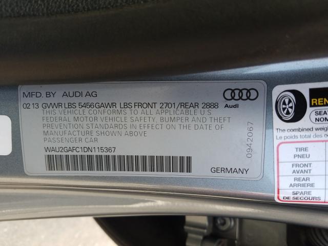 Photo 9 VIN: WAU2GAFC1DN115367 - AUDI A7 PRESTIG 