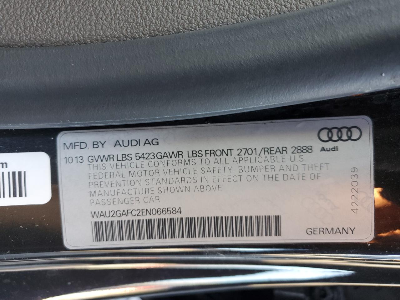 Photo 11 VIN: WAU2GAFC2EN066584 - AUDI A7 