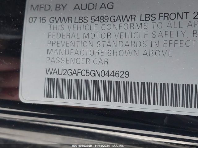 Photo 8 VIN: WAU2GAFC5GN044629 - AUDI A7 