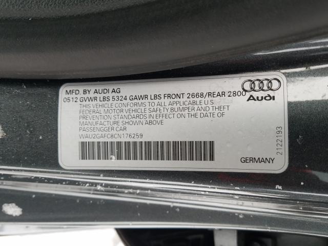 Photo 9 VIN: WAU2GAFC8CN176259 - AUDI A7 PRESTIG 