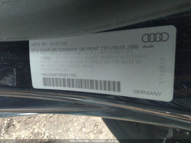 Photo 8 VIN: WAU2GAFC9FN011700 - AUDI A7 