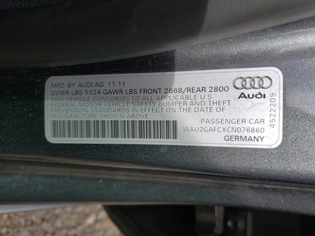 Photo 9 VIN: WAU2GAFCXCN076860 - AUDI A7 PRESTIG 