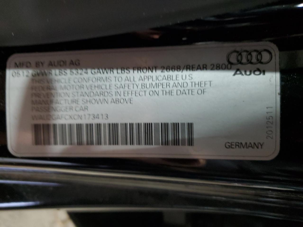 Photo 11 VIN: WAU2GAFCXCN173413 - AUDI A7 