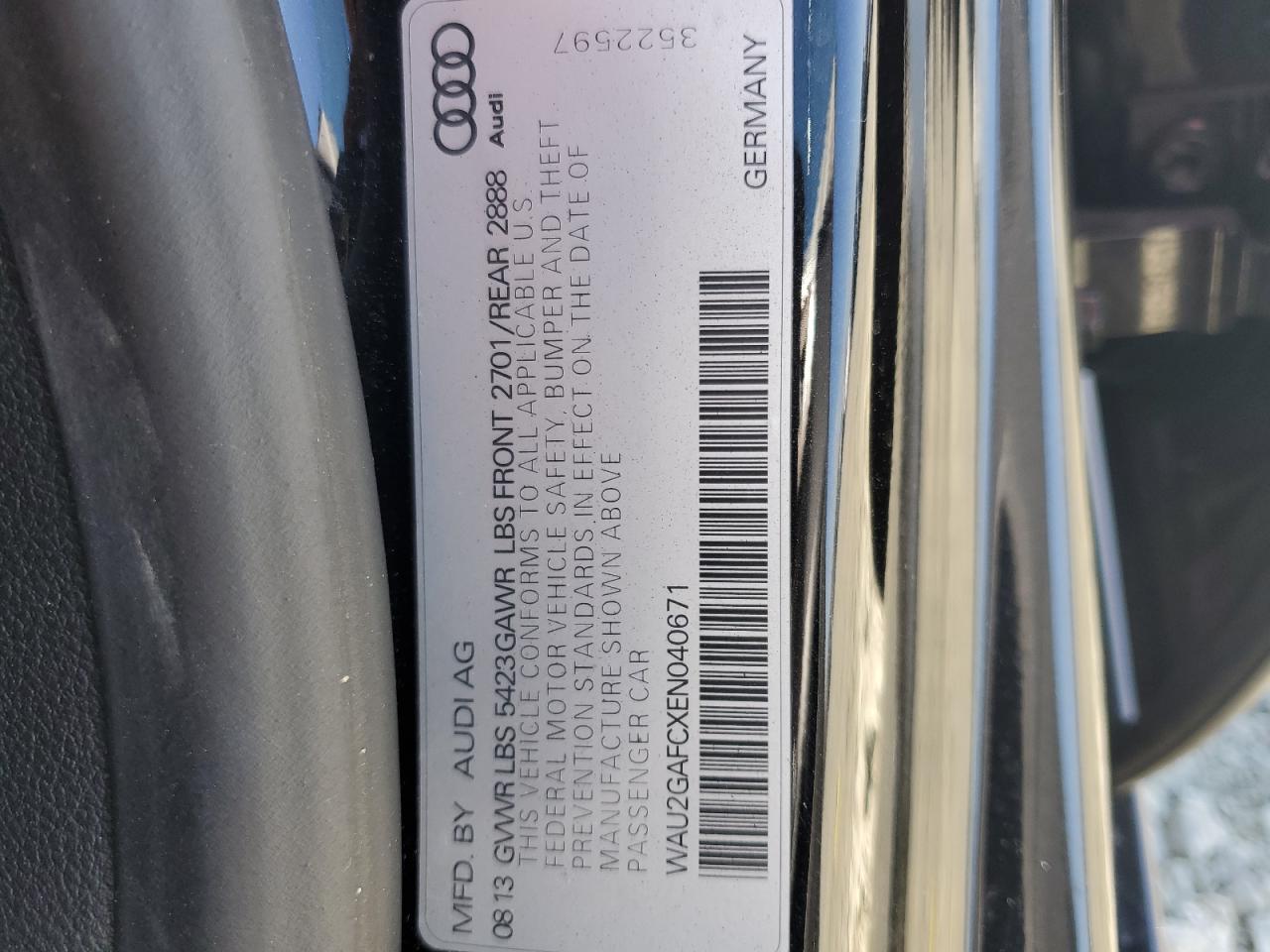 Photo 11 VIN: WAU2GAFCXEN040671 - AUDI A7 