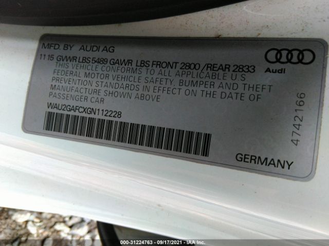 Photo 8 VIN: WAU2GAFCXGN112228 - AUDI A7 