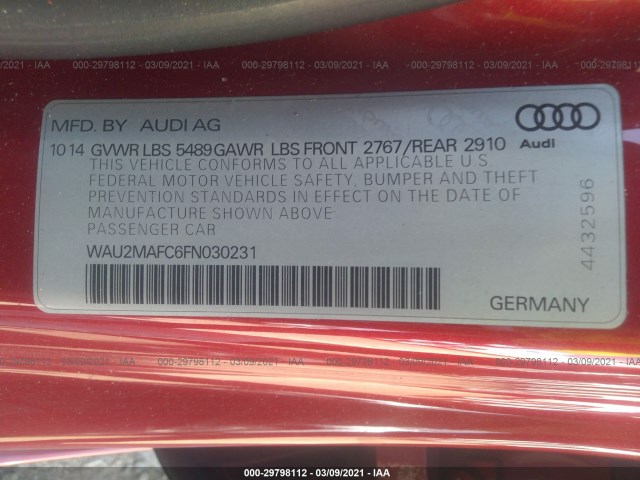 Photo 8 VIN: WAU2MAFC6FN030231 - AUDI A7 