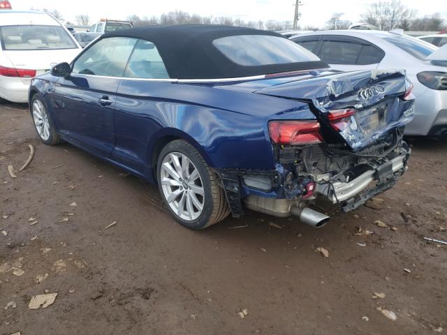 Photo 2 VIN: WAU2NGF56JN011981 - AUDI A5 CABRIOLET 