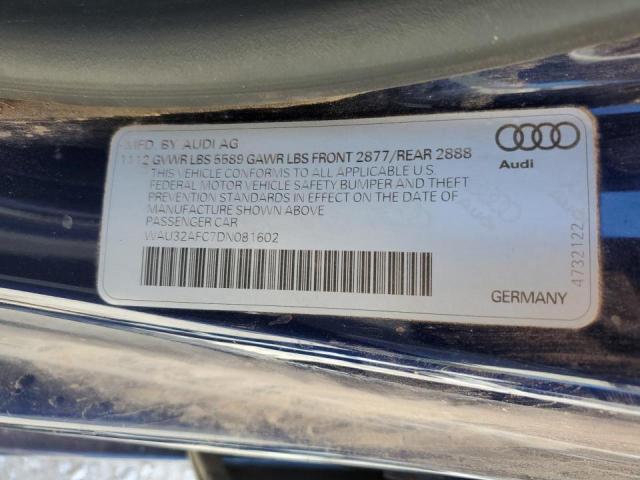 Photo 9 VIN: WAU32AFC7DN081602 - AUDI S7 PRESTIG 