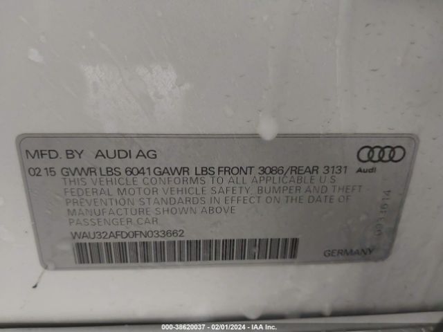 Photo 8 VIN: WAU32AFD0FN033662 - AUDI A8 L 