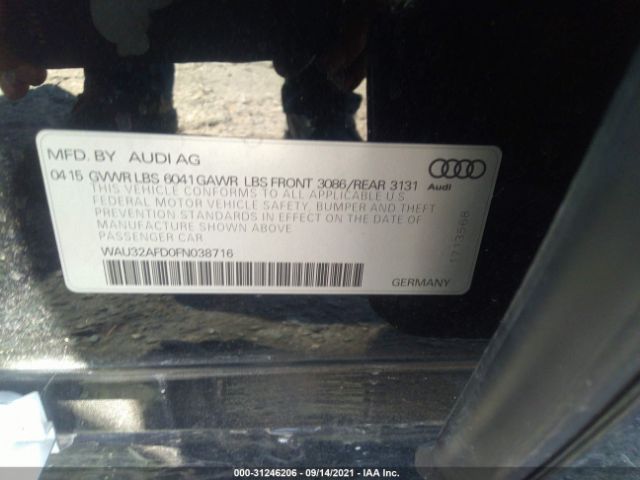 Photo 8 VIN: WAU32AFD0FN038716 - AUDI A8 L 