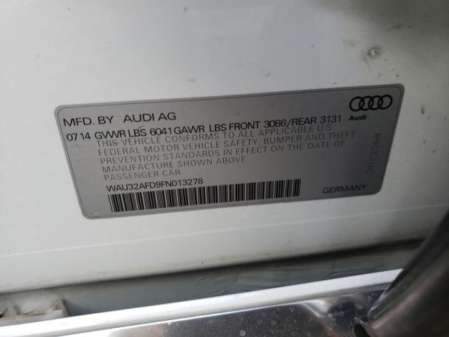 Photo 9 VIN: WAU32AFD9FN013278 - AUDI A8 