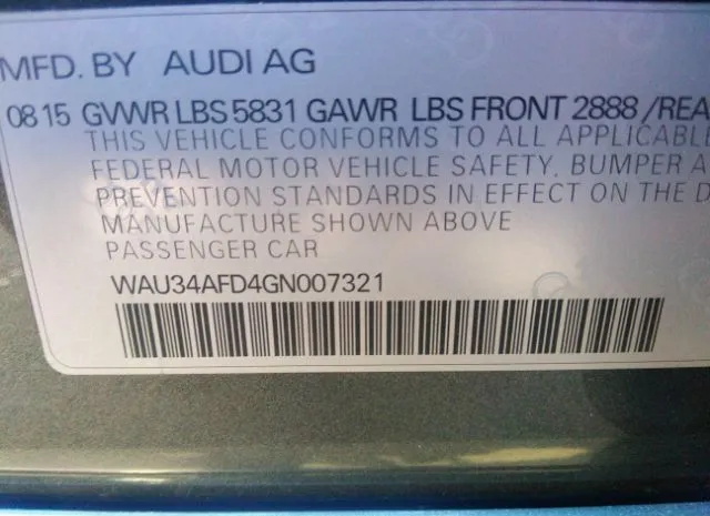 Photo 8 VIN: WAU34AFD4GN007321 - AUDI A8 L 